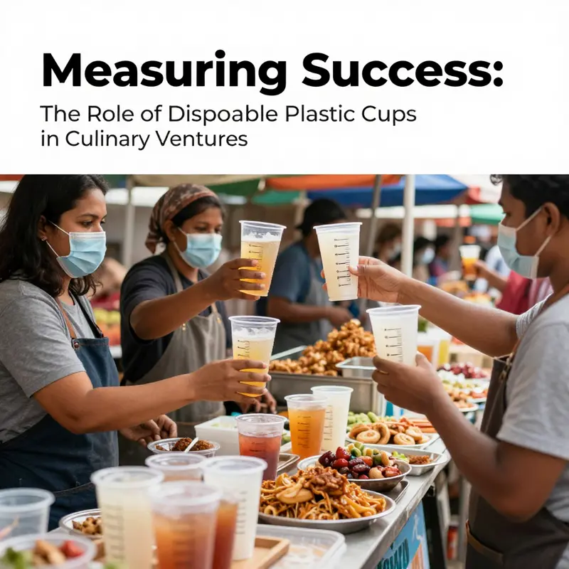 Disposable cups with measurements are essential for accuracy in culinary settings.