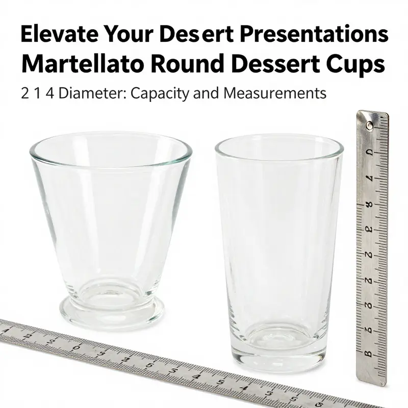 Martellato dessert cups displaying their elegant design with layers of colorful desserts.