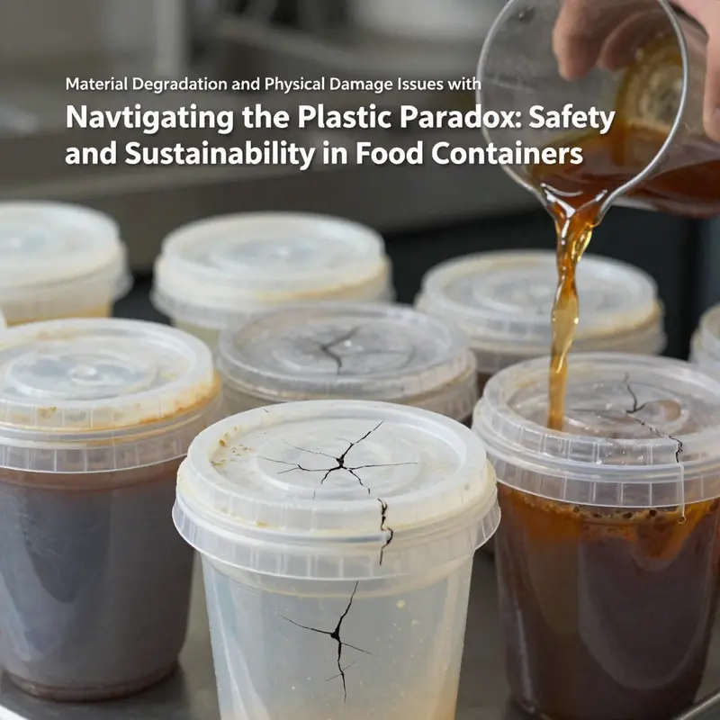Illustrating the potential for chemical migration from plastic containers to food.