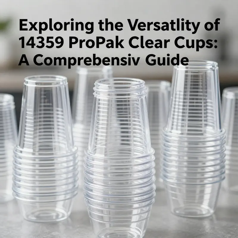 Showcasing the clarity and durability of 14359 ProPak PET cups.