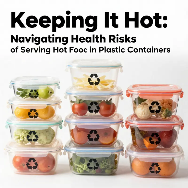 Hot food served in plastic containers can pose serious health risks.