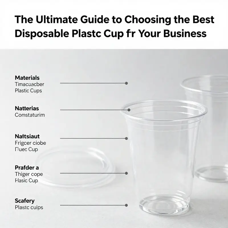 Showcase of ideal disposable plastic cups for different beverage service needs.