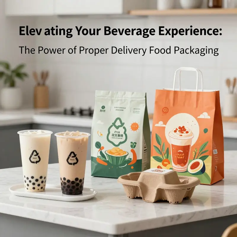 Innovative packaging materials crucial for safe and appealing food delivery.