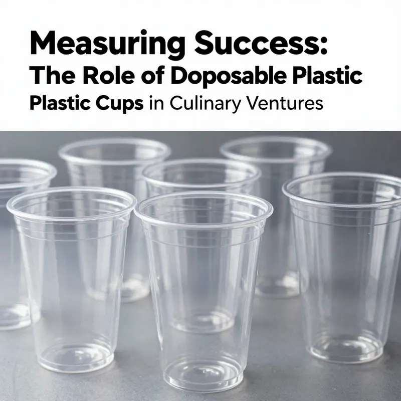 Disposable cups with measurements are essential for accuracy in culinary settings.