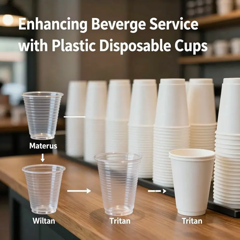 Diverse range of plastic disposable cups available at Restaurant Depot suitable for various beverage services.