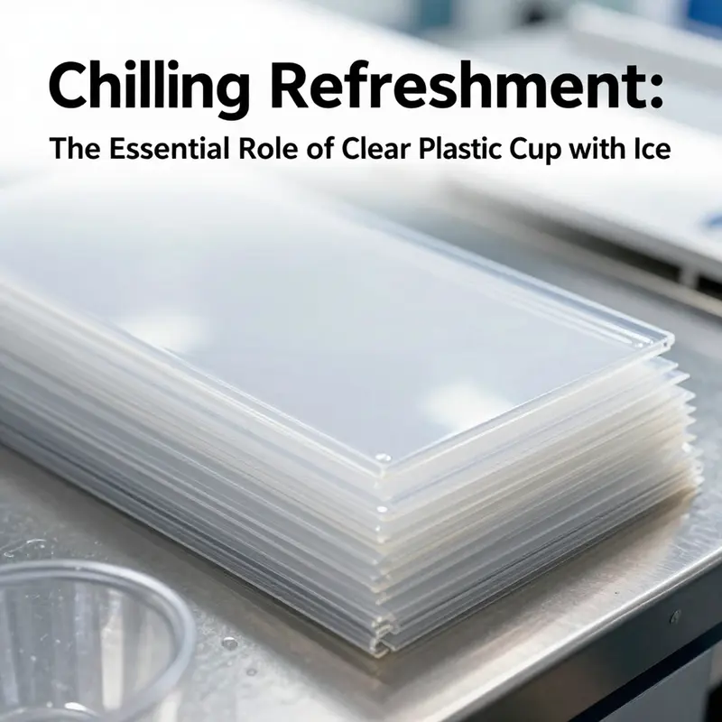 Visual appeal of clear plastic cups enhances customer experience.