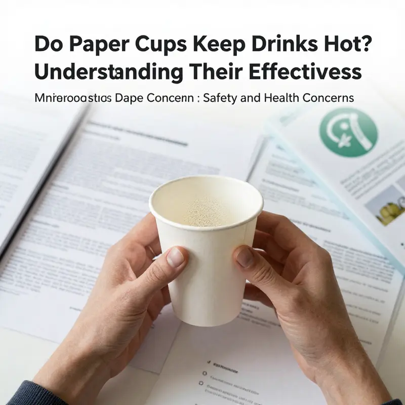 Comparison of insulated and standard paper cups showcasing their capacity to keep drinks hot.
