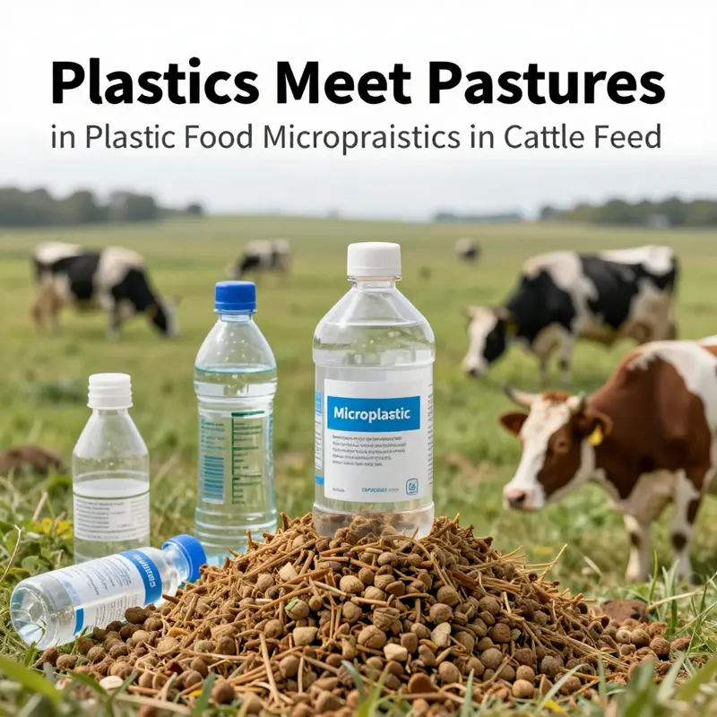 Understanding the source of microplastic contamination in cattle feed.