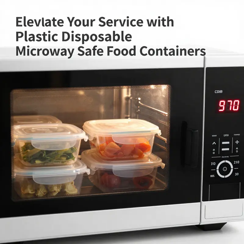 Safe microwave use: Food-grade plastic containers in action.