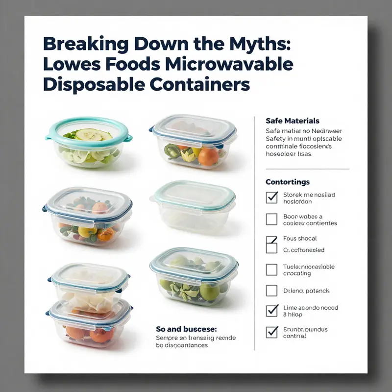 Explaining the misunderstandings about Lowes Foods microwavable disposable containers.