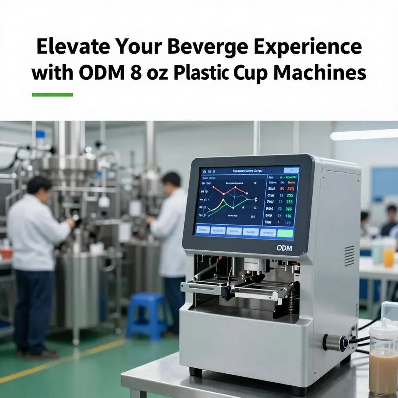 The cutting-edge design of the ODM 8 oz plastic cup machine at work with various disposable trays.