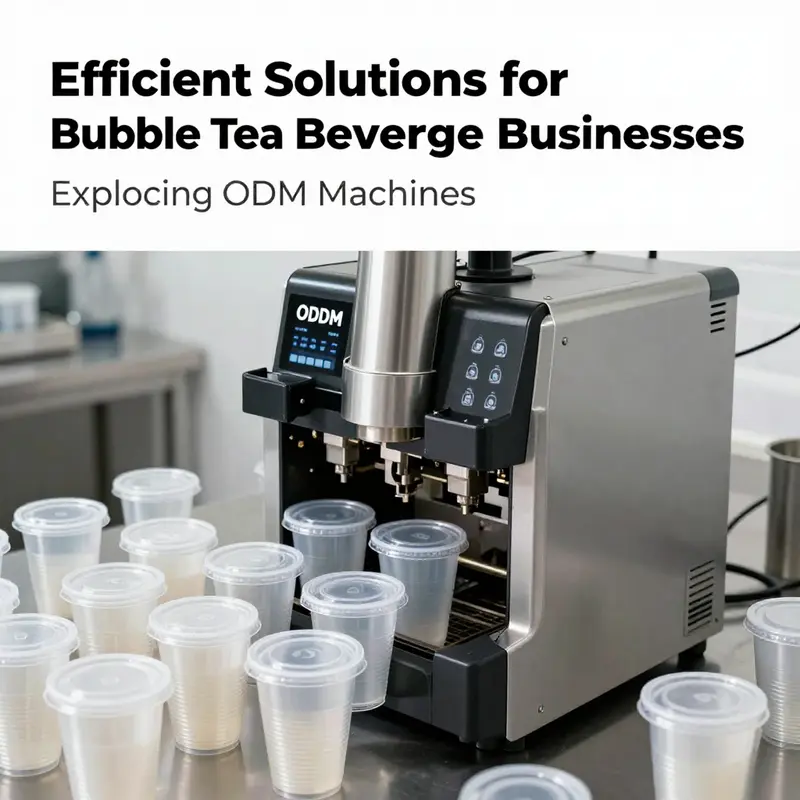 Modern ODM machine producing plastic cup lids, symbolizing innovation in beverage packaging solutions.