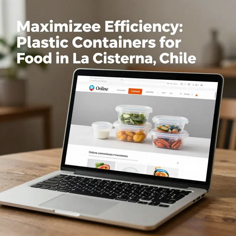 Diverse offerings of plastic food containers available in La Cisterna’s local markets.