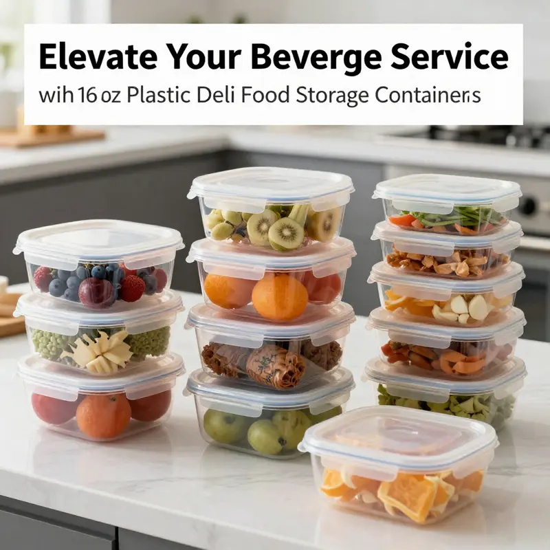 An overview of 16 oz deli food storage containers, showcasing their versatility and practical use.