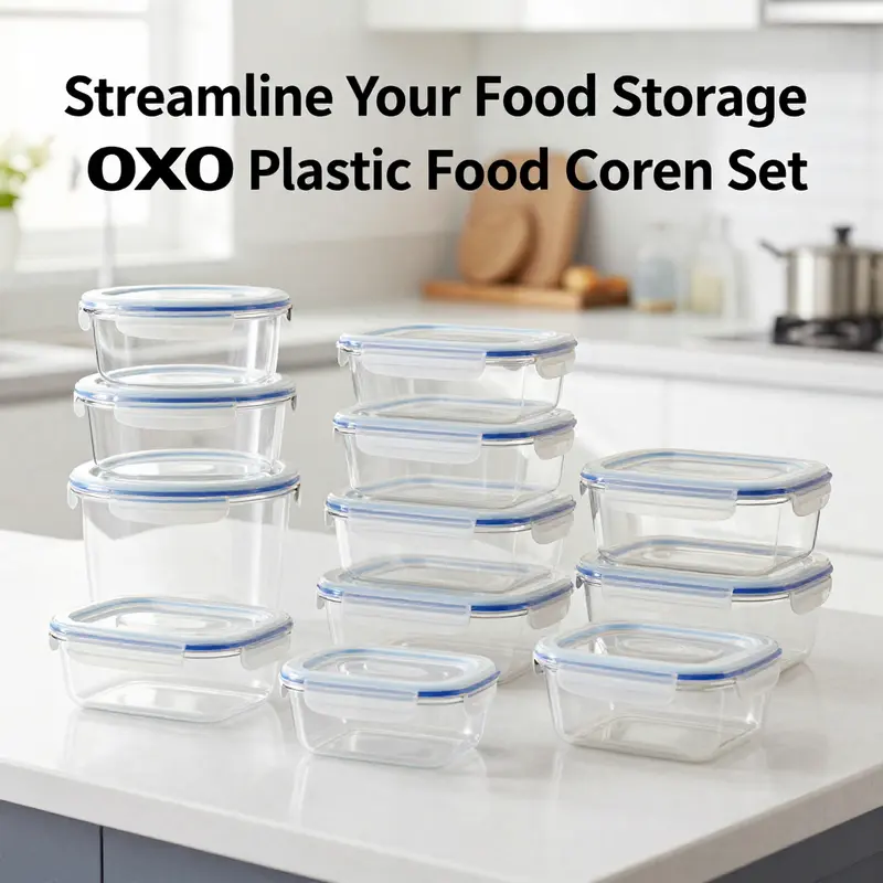 Various OXO containers demonstrating their innovative design and practicality for food storage.