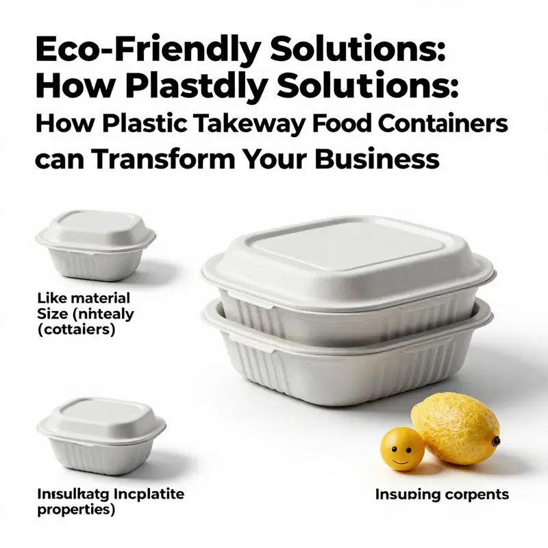 Various plastic takeaway containers showcasing their versatility for diverse food items.