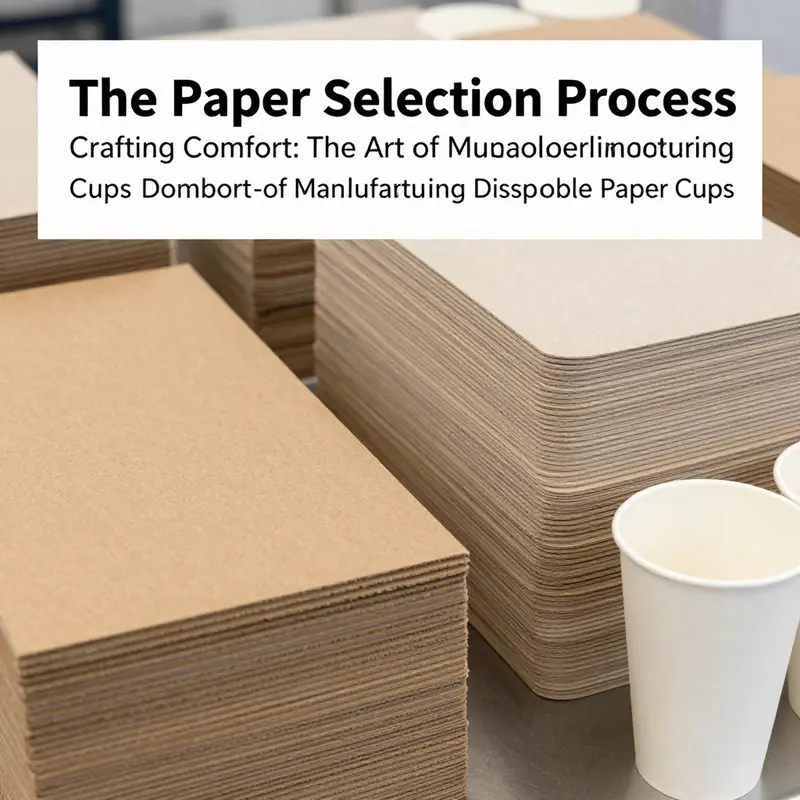 Various types of food-grade paperboard prepared for cup manufacturing.