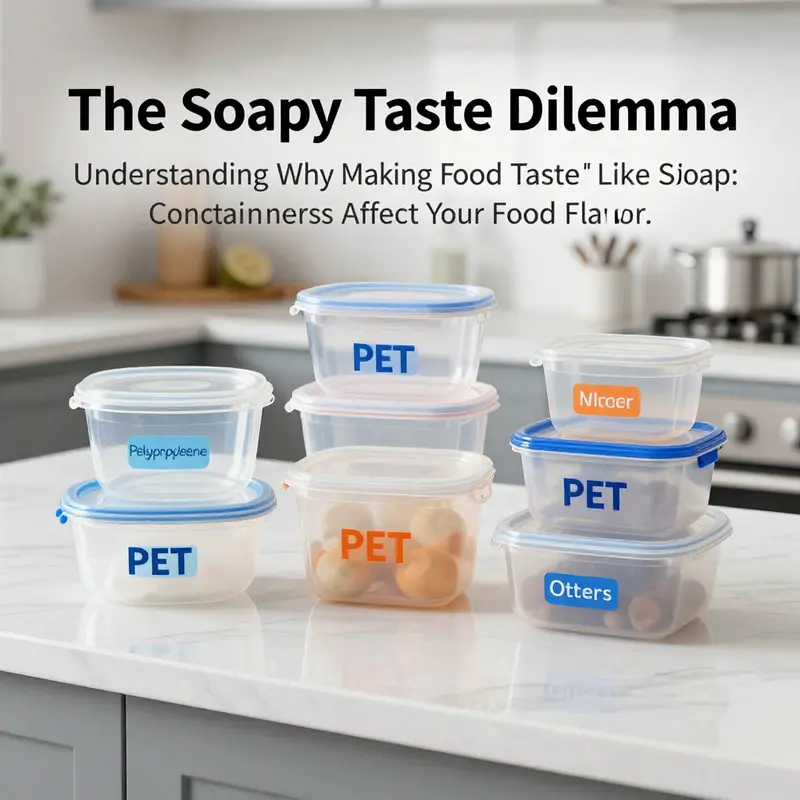 Different types of plastic containers and their materials critical to food safety.