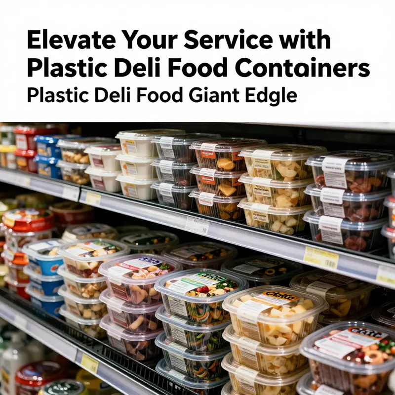 A wide selection of plastic deli food containers available at Giant Eagle, showcasing their commitment to quality and variety.