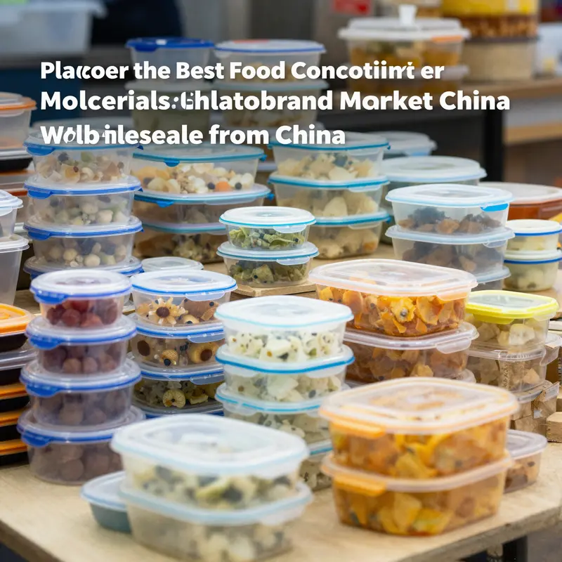 Diverse selection of plastic food containers highlighting materials and market trends.