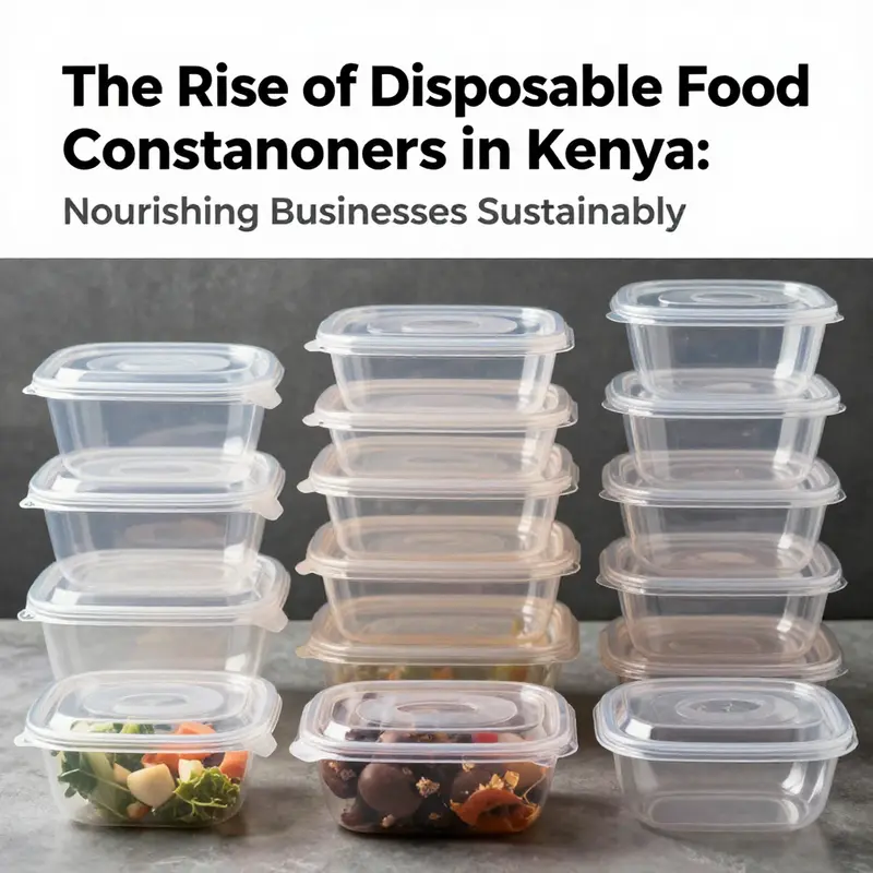 An assortment of biodegradable containers made from plant-based materials, promoting sustainability in food service.