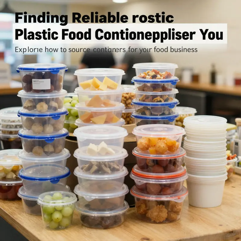 A busy café showcasing various plastic food containers used for food and beverages.