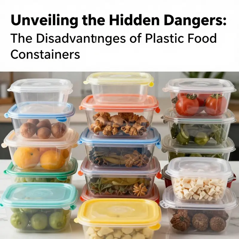 An image featuring various food containers, highlighting the importance of considering alternatives to plastic.