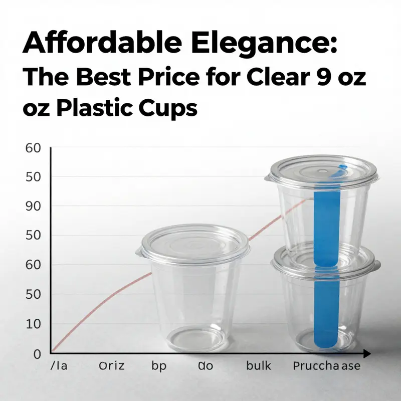 Comparison of pricing for 9 oz clear plastic cups across multiple suppliers.