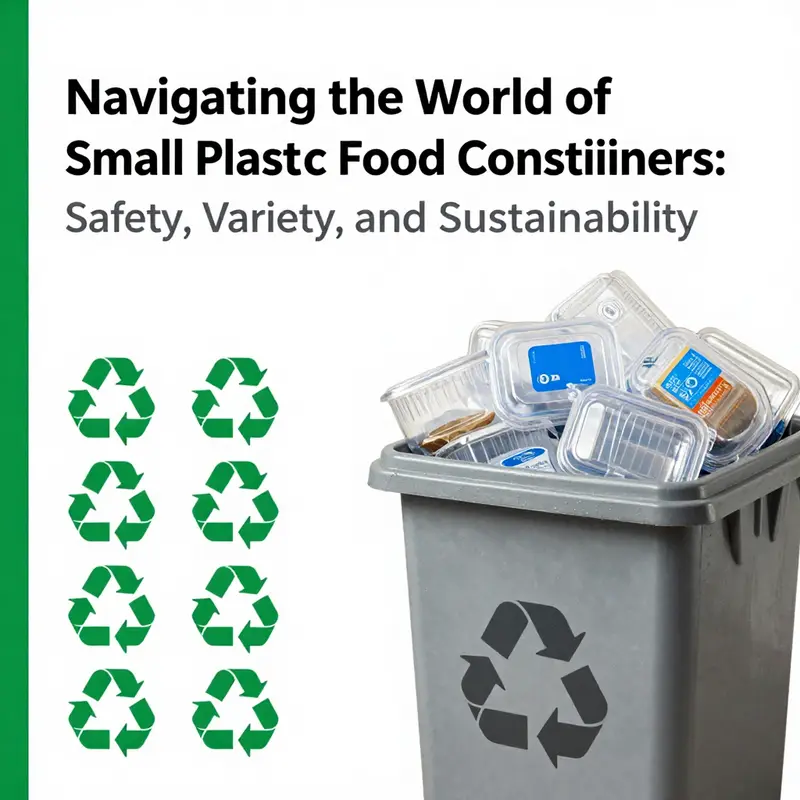 An informative guide on the composition and safety considerations of small plastic food containers.