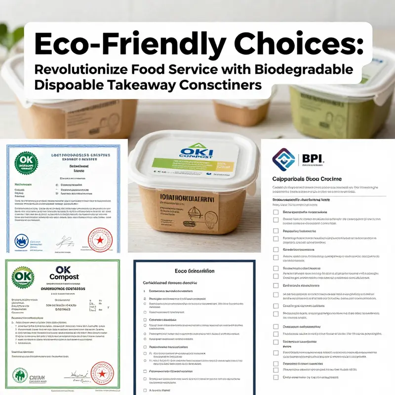Sustainable materials such as cornstarch and sugarcane bagasse are used in the production of biodegradable containers.