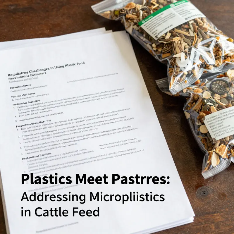 Understanding the source of microplastic contamination in cattle feed.