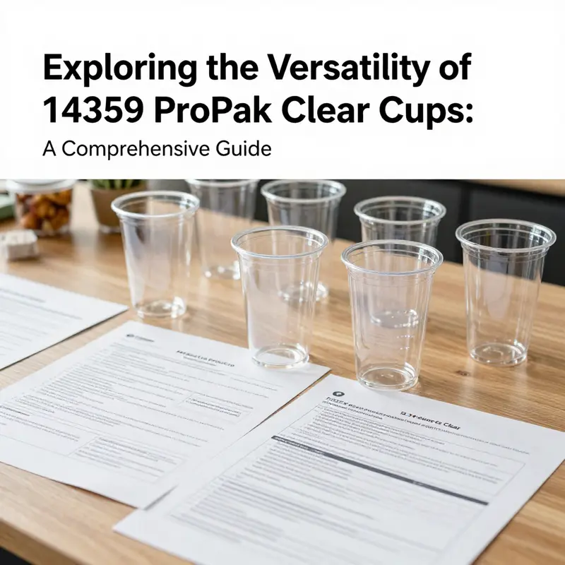 Showcasing the clarity and durability of 14359 ProPak PET cups.