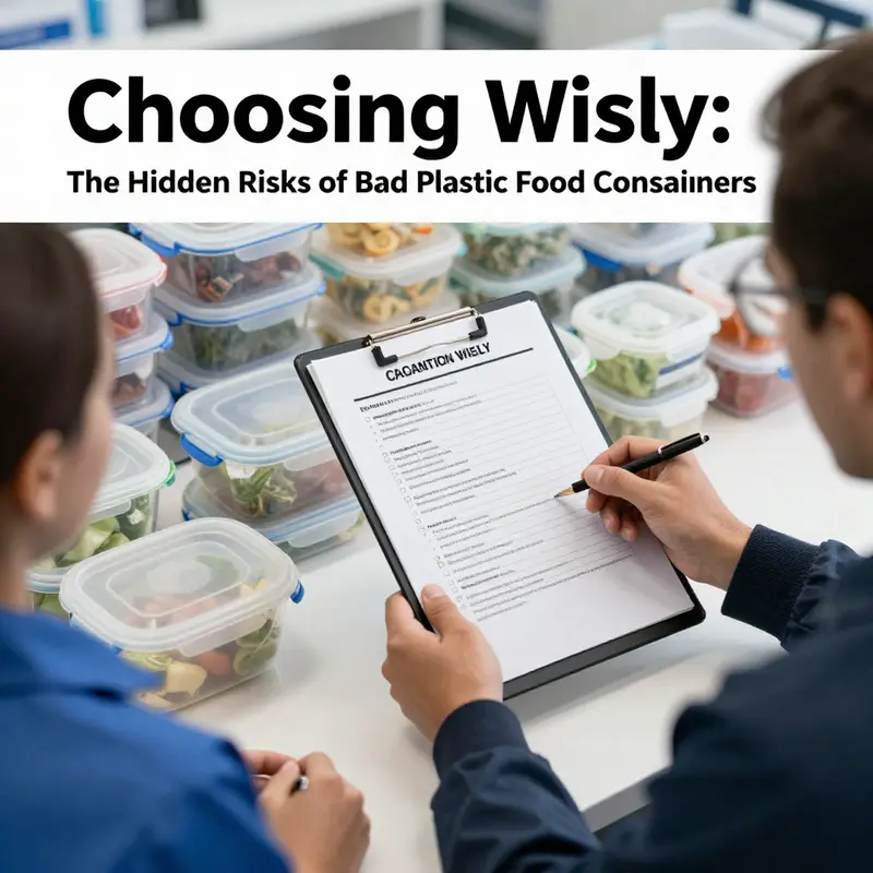 Examining the types of plastic food containers and their chemical risks when used improperly.