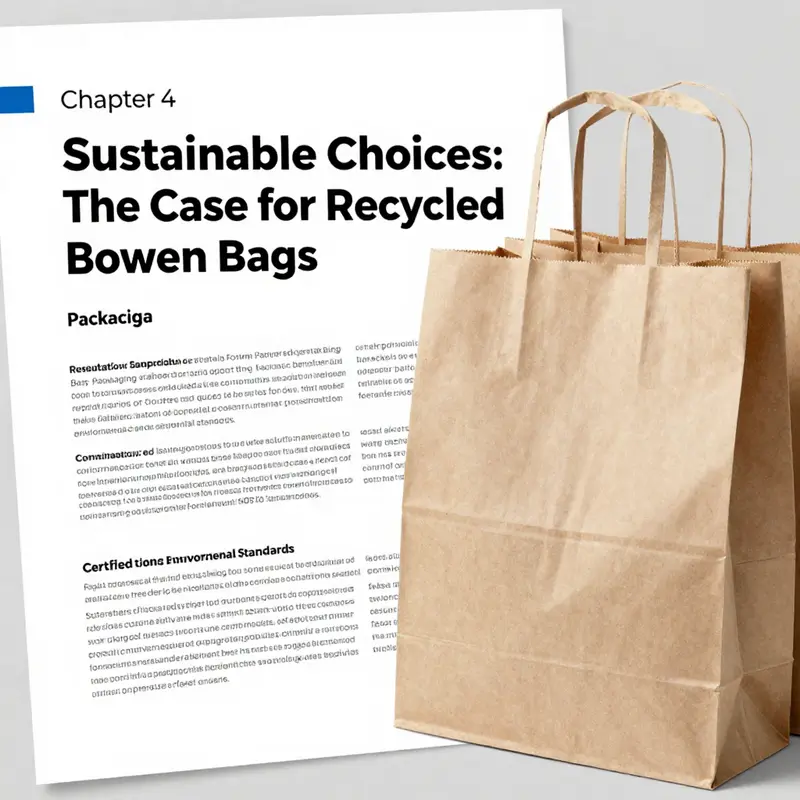 The positive environmental impact of using recycled brown paper bags.