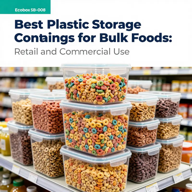 The best overall plastic storage option for bulk foods, ideal for various commercial applications.