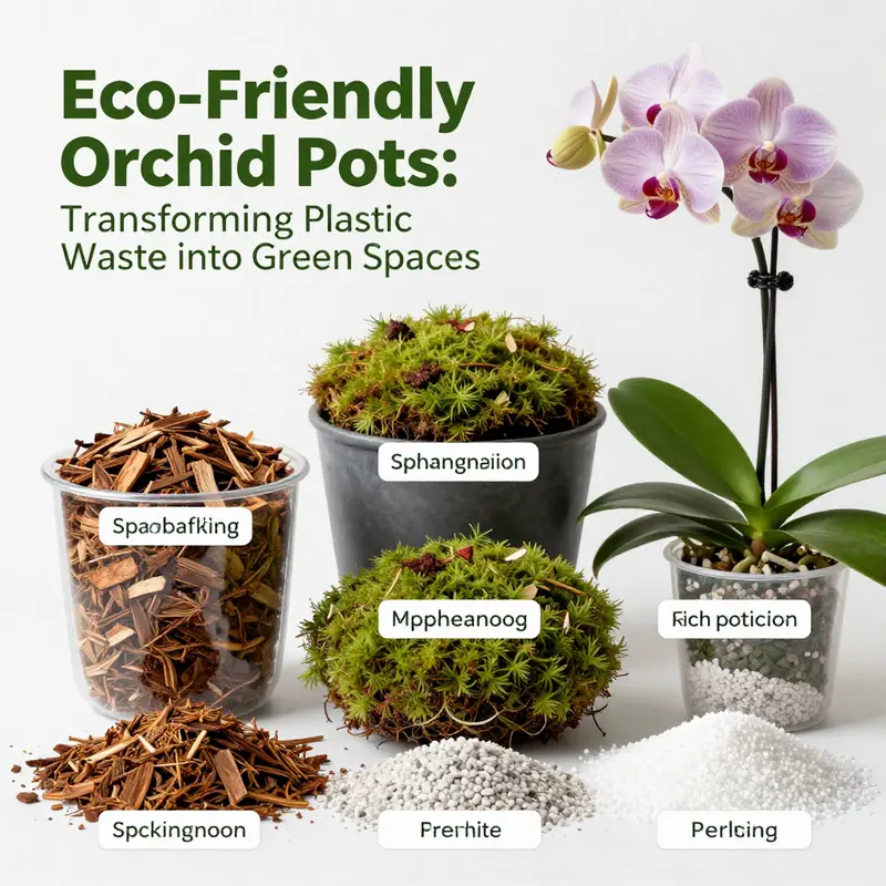 Various plastic food containers ideal for repurposing into orchid pots.