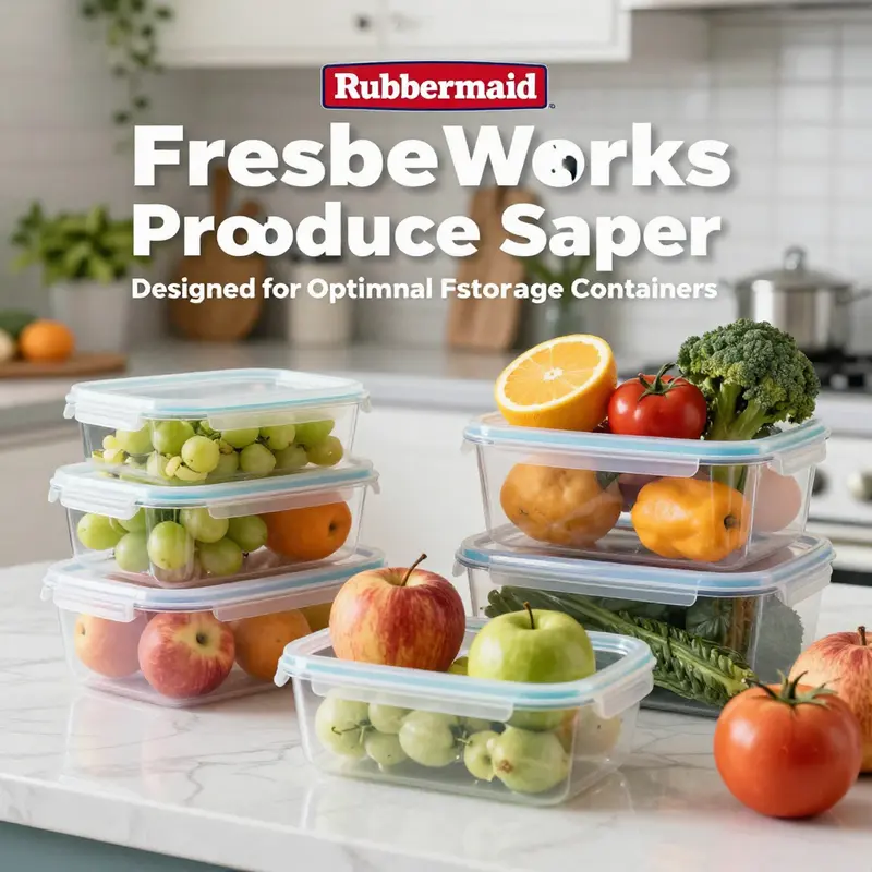 Rubbermaid FreshWorks containers help keep fruits and vegetables fresh, optimizing food storage for culinary professionals.