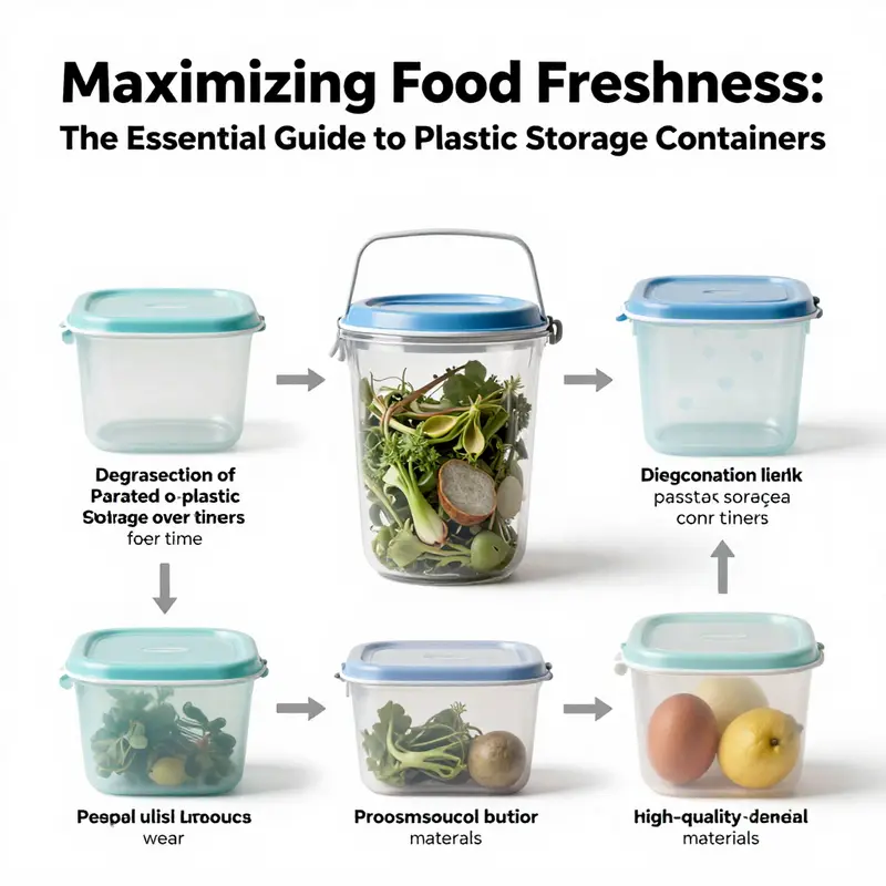 Diverse plastic storage containers designed for various food storage needs, demonstrating versatility and efficiency.