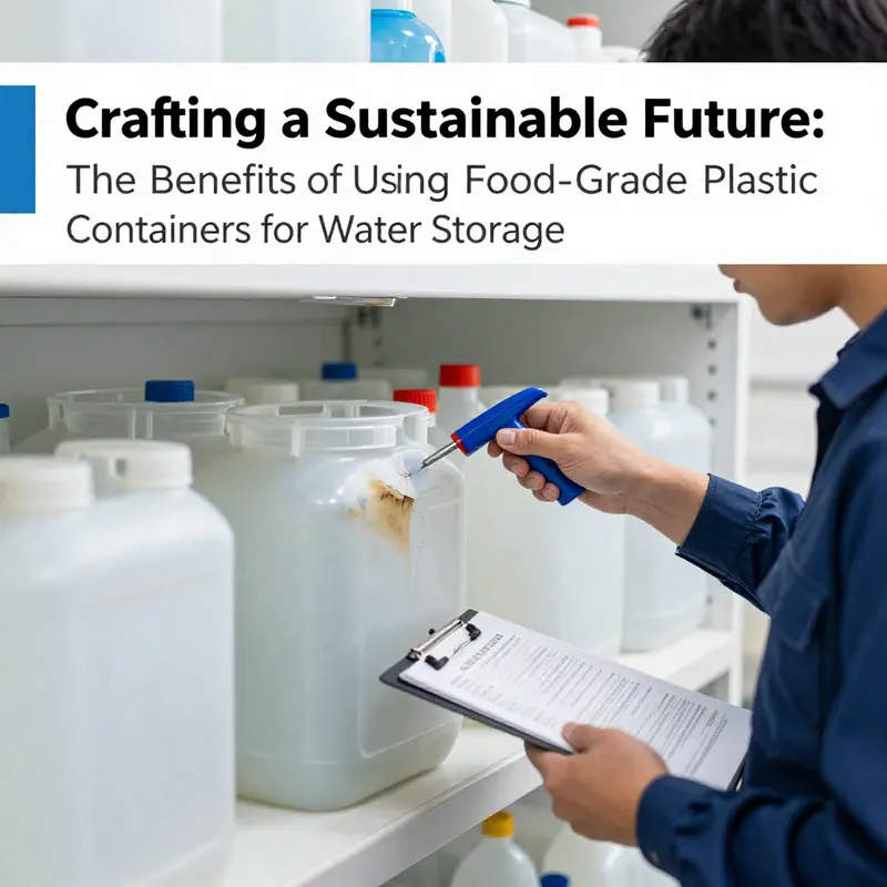 Exploring the types of materials used in food-grade plastic containers for safe water storage.