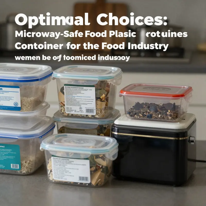 Examining the safety and performance attributes of microwave-safe food plastic containers.