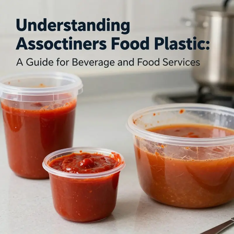 A diverse selection of food plastic containers showcasing different materials and their food applications.