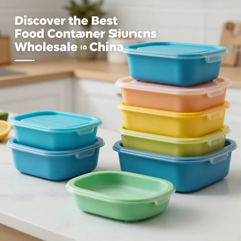 Diverse selection of plastic food containers highlighting materials and market trends.