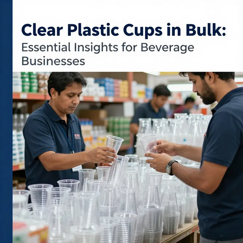 Different materials used in clear plastic cups highlighting polystyrene and polypropylene variations.