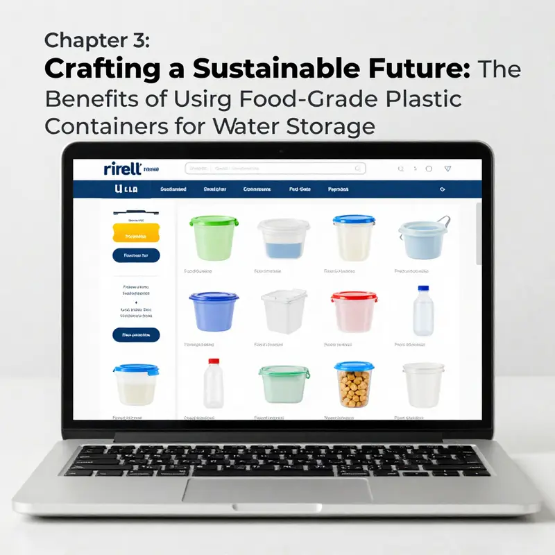Exploring the types of materials used in food-grade plastic containers for safe water storage.