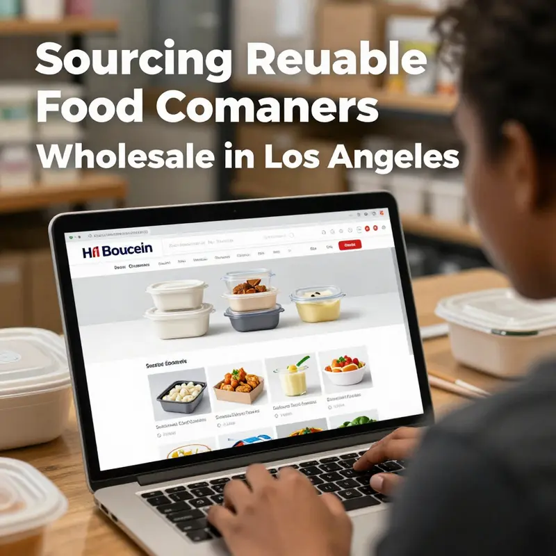 A vibrant wholesale store in Los Angeles stocked with a wide range of reusable food containers.
