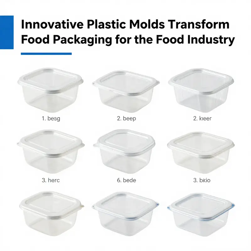 Factory scene of plastic molds for food containers, emphasizing the robust manufacturing landscape.