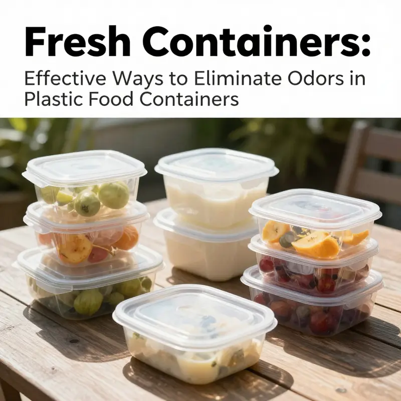 Practical solutions for eliminating odors in plastic food containers.