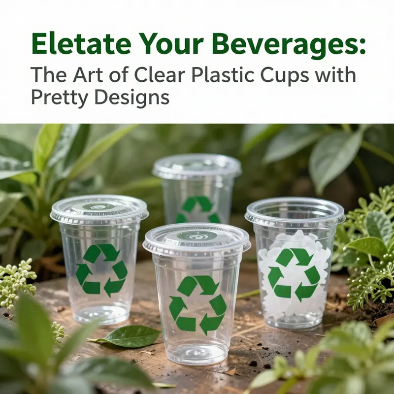 Different design techniques enhance the aesthetic appeal of clear plastic cups.