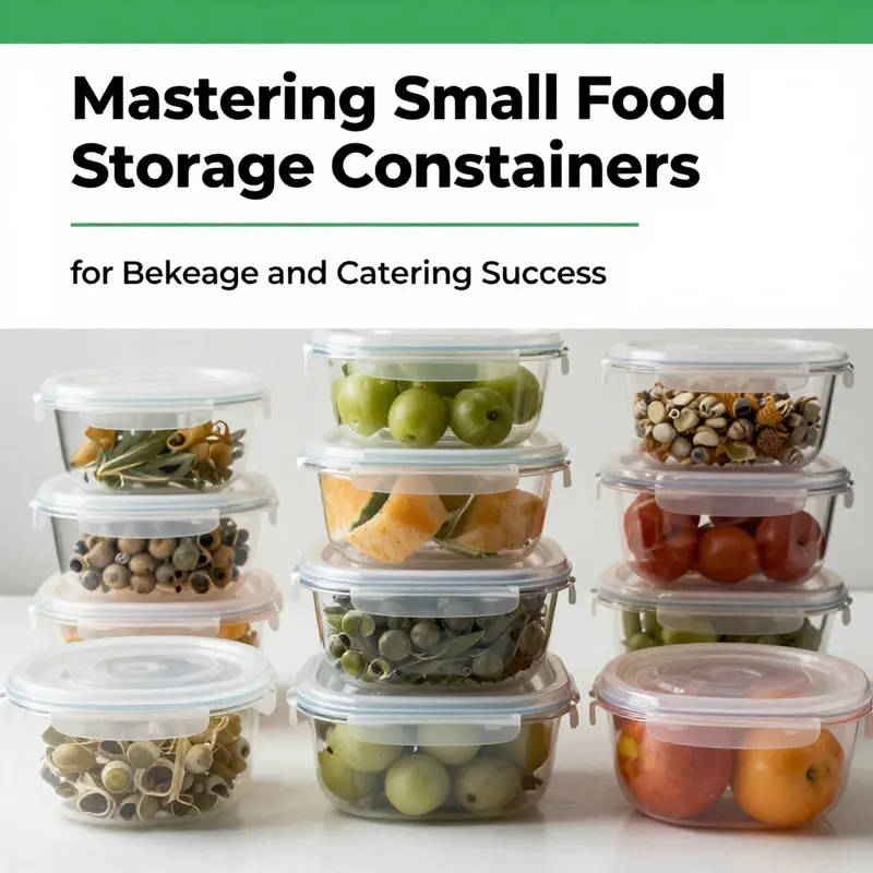 A diverse selection of small food storage containers highlighting current market trends.