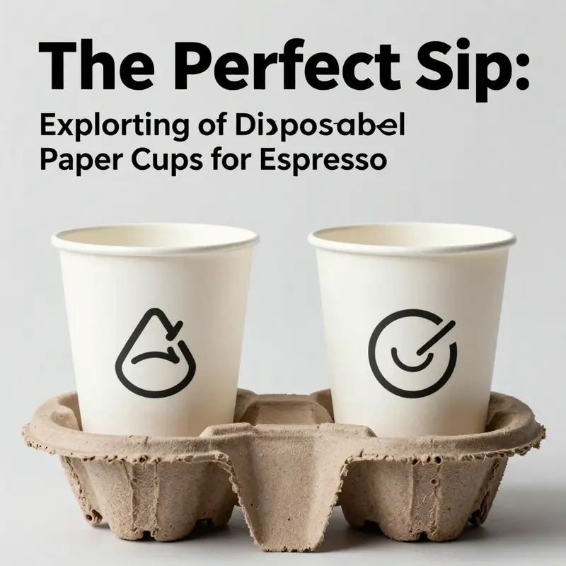 Various disposable paper cups designed for espresso, showcasing their durability and ergonomic designs.